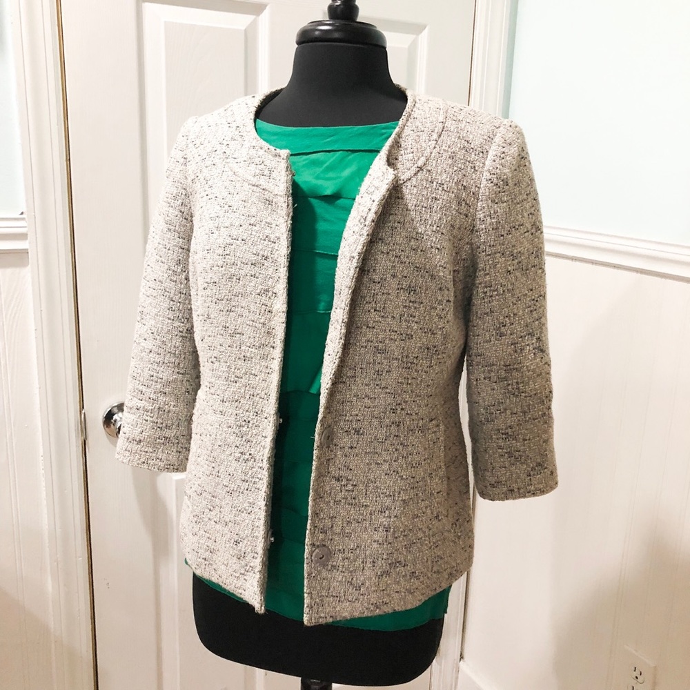 212 Collection Grey Tweed Blazer